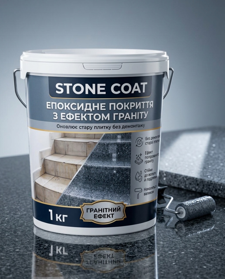 Stone Coat — епоксидне покриття з ефектом граніту